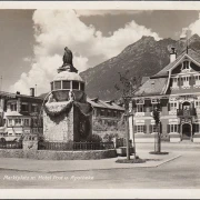 AK Mittenwald, Hotel Post, ungelaufen