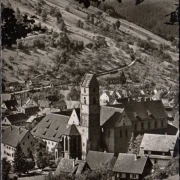 AK Alpirsbach, Klosterkirche, gelaufen 1957