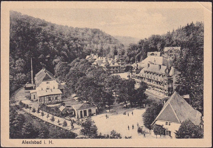 AK Alexisbad, Stadtansicht, ungelaufen