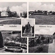 AK Ascheffel, Gasthaus Johannes Greve, Garten, Veranda, ungelaufen