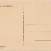 AK Saalburg, Römerkastell, Blick in das Peristyl, Künstler AK, ungelaufen