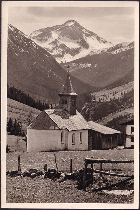 AK Bad Hindelang, Oberjoch Kapelle gegen Rettenschwanger Tal, gelaufen 1957