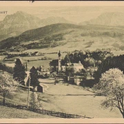 AK Höglwörth, Stadtansicht, Kirche, gelaufen 1925