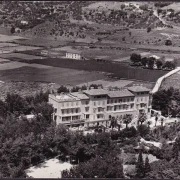 AK Rab, Hotel Imperial, Fliegeraufnahme, gelaufen 1962