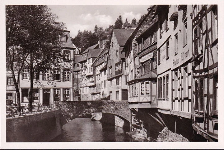 AK Monschau, Stadthaus, Cafe, Gasthaus, ungelaufen