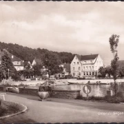 AK Unteruhldingen, Hotel Krone, Stadtansicht, gelaufen 1964