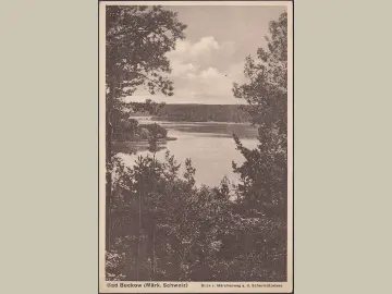 AK Bad Buckow, Blick vom Märchenwald auf den Schermützelsee, ungelaufen