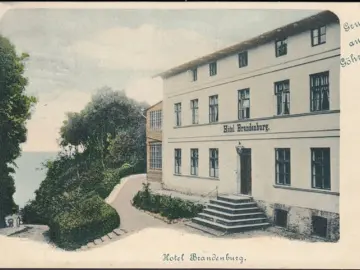 AK Gruss aus Göhren, Hotel Brandenburg, gelaufen 1908