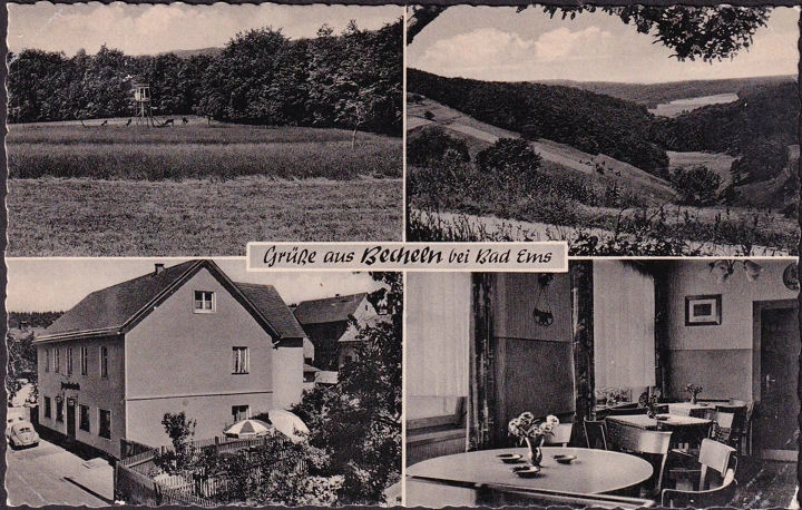 AK Becheln, Gasthaus Zur Guten Quelle, Mehrbild, ungelaufen