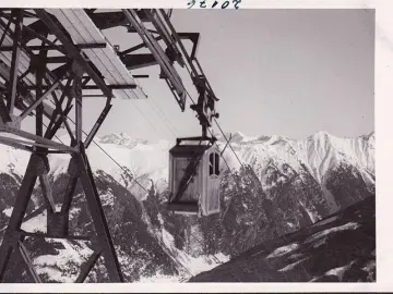 AK Bad Gastein, Stubnerkogel, Bergstation, Gondel, Foto AK, ungelaufen