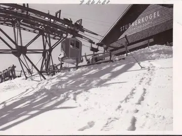 AK Bad Gastein, Gondel, Bergstation, Stubnerkogel, Foto AK, ungelaufen