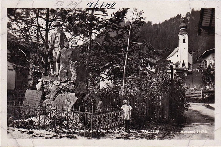 AK Unken, Denkmal der Freiheitskämpfer, Kirche, ungelaufen