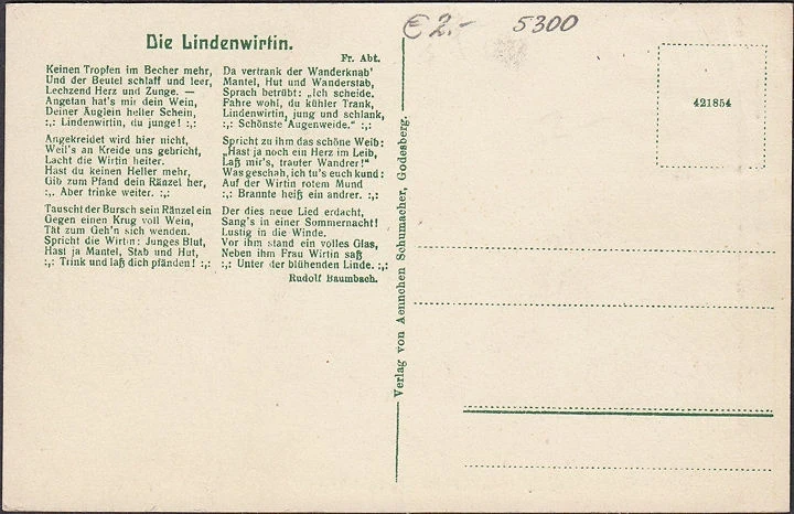 AK Bad Godesberg, Aennchen Haus, Godesburg, Lindengarten, ungelaufen