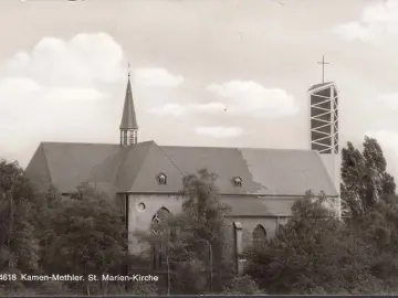 AK Kamen Methler, St. Marien Kirche, ungelaufen