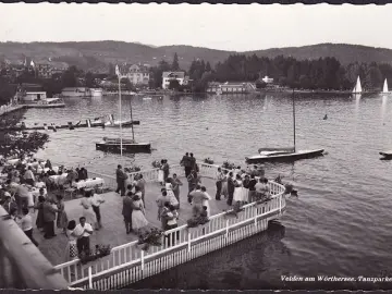 AK Velden am Wörthersee, Tanzparkett, gelaufen 1961