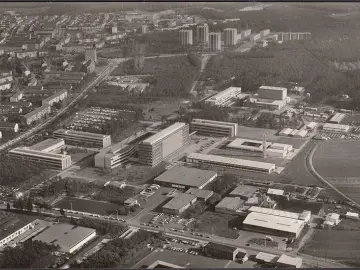 AK Erlangen, Fliegeraufnahme, Südstadt, ungelaufen