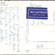 AK Calw, Panoramaansicht, Luftpost, gelaufen 1964