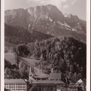 AK Berchtesgaden mit Lockstein und Untersberg, gelaufen 1957