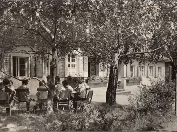 AK Storkow Hirschluch, Goldene Sonne, gelaufen 195?