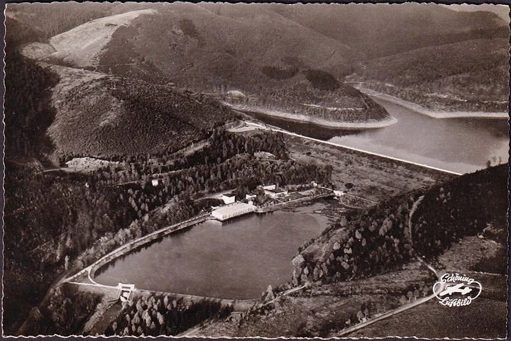 AK Osterode, Sösetalsperre, Fliegeraufnahme, ungelaufen