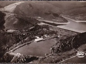 AK Osterode, Sösetalsperre, Fliegeraufnahme, ungelaufen