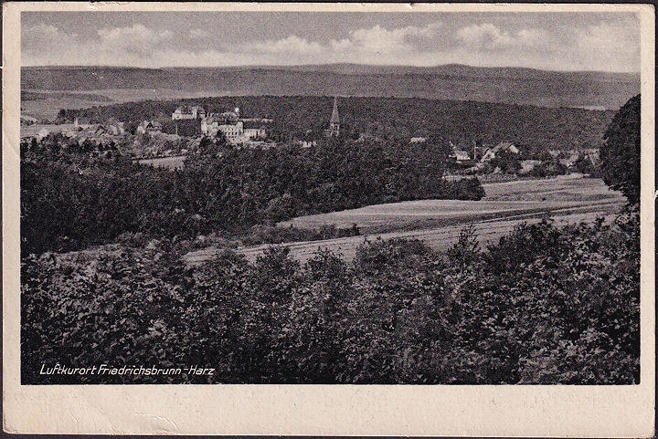 AK Friedrichsbrunn, Panoramaansicht, gelaufen 1975