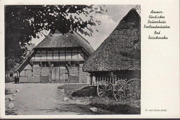 AK Bad Zwischenahn, Ammerländisches Bauerhaus, Freilandmuseum, gelaufen 1950