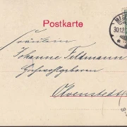 AK Magdeburg, Breiteweg mit Katharinenkirche, Straßenbahn, Geschäfte, gelaufen 1901