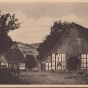 AK Holzhausen, Ferienheime für Handel und Industrie, Bauernhaus Winfelshof, gelaufen 1938