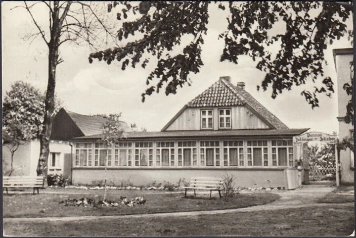 AK Zingst, Pension Jeländer, gelaufen 1961