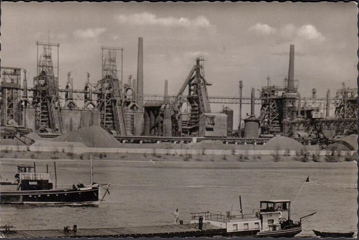 AK Duisburg, Blick auf Hüttenwerk Rheinhausen, ungelaufen