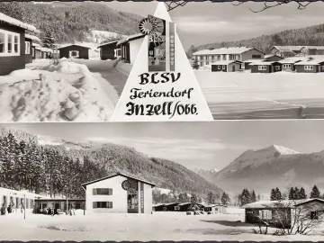 AK Inzell, BLSV Feriendorf im Winter, gelaufen 1968