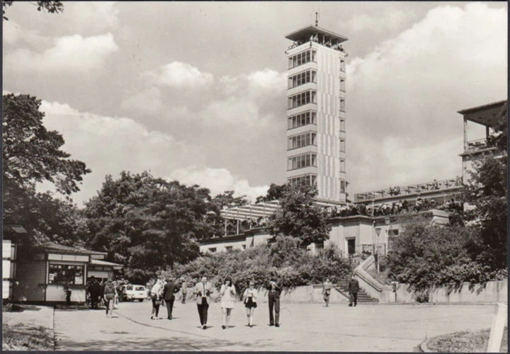 AK Berlin, Müggelturm, gelaufen 1974