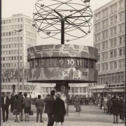 AK Berlin, Urania, Weltzeituhr, gelaufen 1971