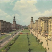 AK Berlin, Am Frankfurter Tor, gelaufen 1962