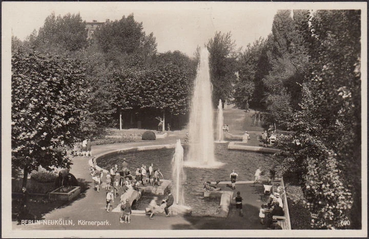 AK Berlin, Körnerpark, gelaufen 1933