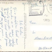 AK Köln, Senats Hotel, Hotel Mondial, Dom Hotel, Baseler Hof, gelaufen 1958