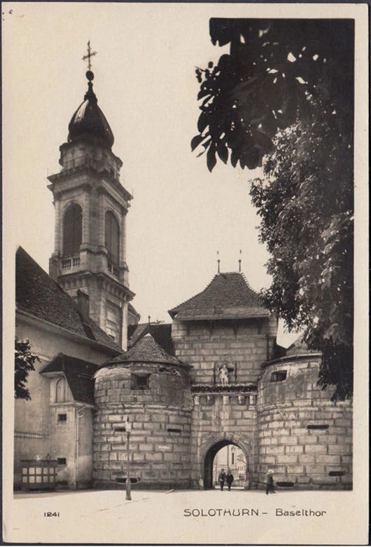 AK Solothurn, Baselthor, gelaufen 1936
