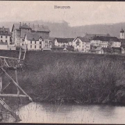 AK Beuron, Stadtansicht, Brücke, Kloster, Feldpost, gelaufen 1915