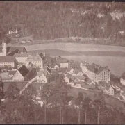 AK Beuron, Stadtansicht, Kloster, Fliegeraufnahme, ungelaufen