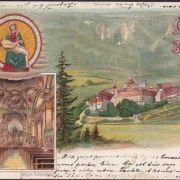 AK Beuron, Stadtansicht mit Kloster, Litho, gelaufen 1905