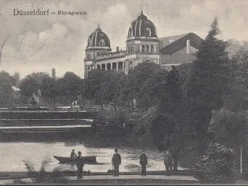 AK Düsseldorf, Floragarten, gelaufen 1909