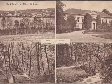 AK Bad Buckow, Poetenstein, Schloss, Silberkehle, ungelaufen