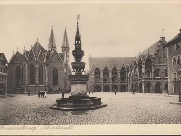 AK Braunschweig, Altstadtmarkt, ungelaufen