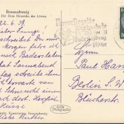 AK Braunschweig, Der Dom, Auto, LKW, gelaufen 1939