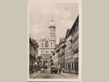 AK Braunschweig, Andreaskirche mit Weberstraße, ungelaufen