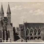 AK Braunschweig, Altstadtmarkt, Bahnpost, gelaufen 193?