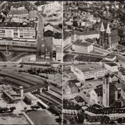 AK Bremen, Fliegeraufnahme, Stadtansichten, ungelaufen