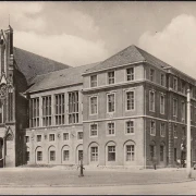 AK Frankfurt an der Oder, Rathaus, Ostseite, gelaufen 1959