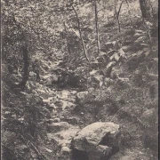 AK Buckow, Wolfsschlucht, Steinpartie, gelaufen 1911